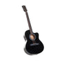 Karrera Acoustic Cutaway 40in Guitar - Black