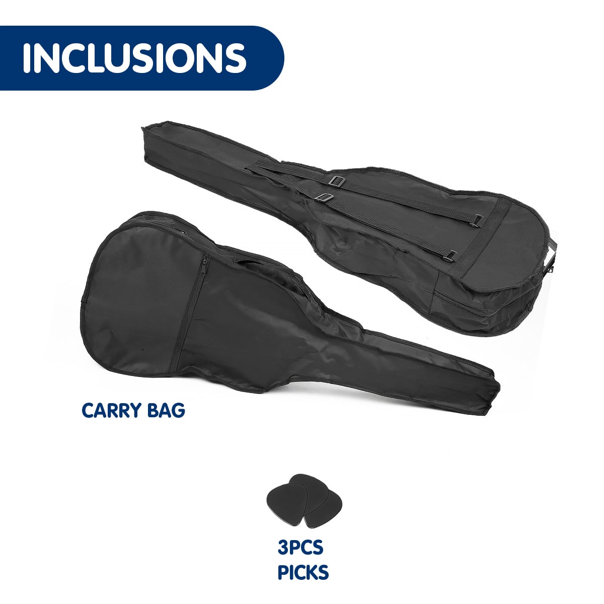 Karrera Childrens 34in Acoustic Guitar Kids - Black