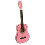 Childrens Guitar Karrera 34in Acoustic Wooden - Pink