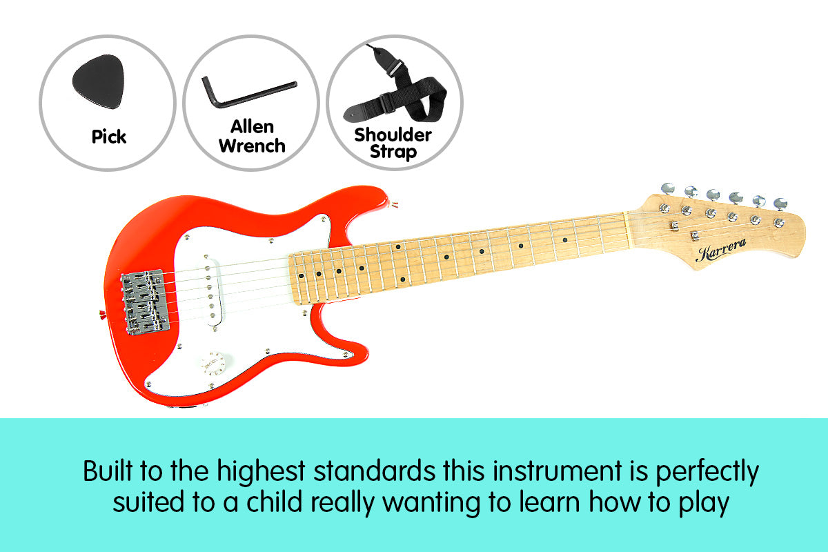 Karrera Electric Childrens Guitar Kids - Red