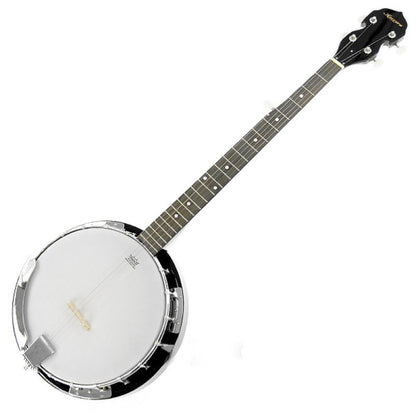 Karrera 5 String Resonator Banjo - Black