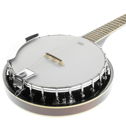 Karrera 6 String Resonator Banjo -  Brown