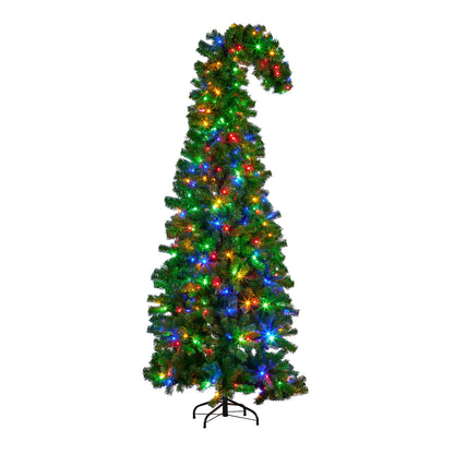 Bad Santa 1.2m Curved Multicolour Pre-Lit Christmas Tree with 550 Tips