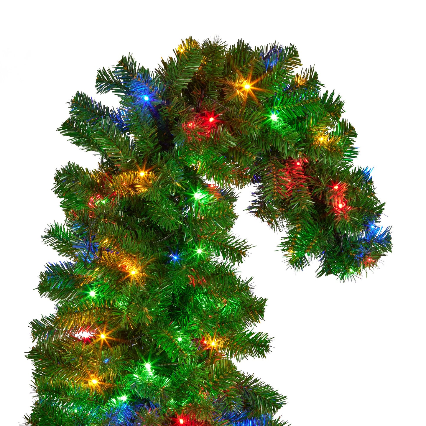 Bad Santa 1.2m Curved Multicolour Pre-Lit Christmas Tree with 550 Tips
