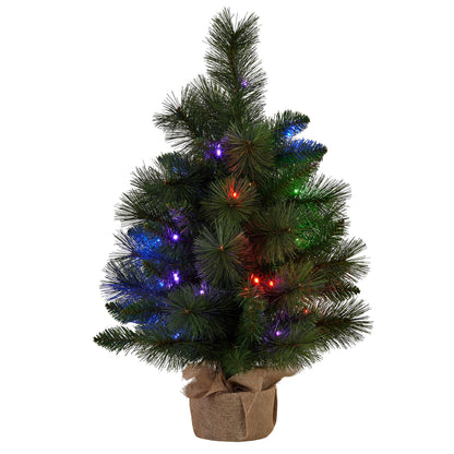 Christabelle 61cm Battery-Operated Christmas Tree with Multi-Function Lights - Dorset Pine