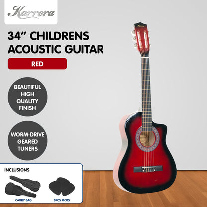 Karrera Childrens Acoustic Guitar Kids - Red