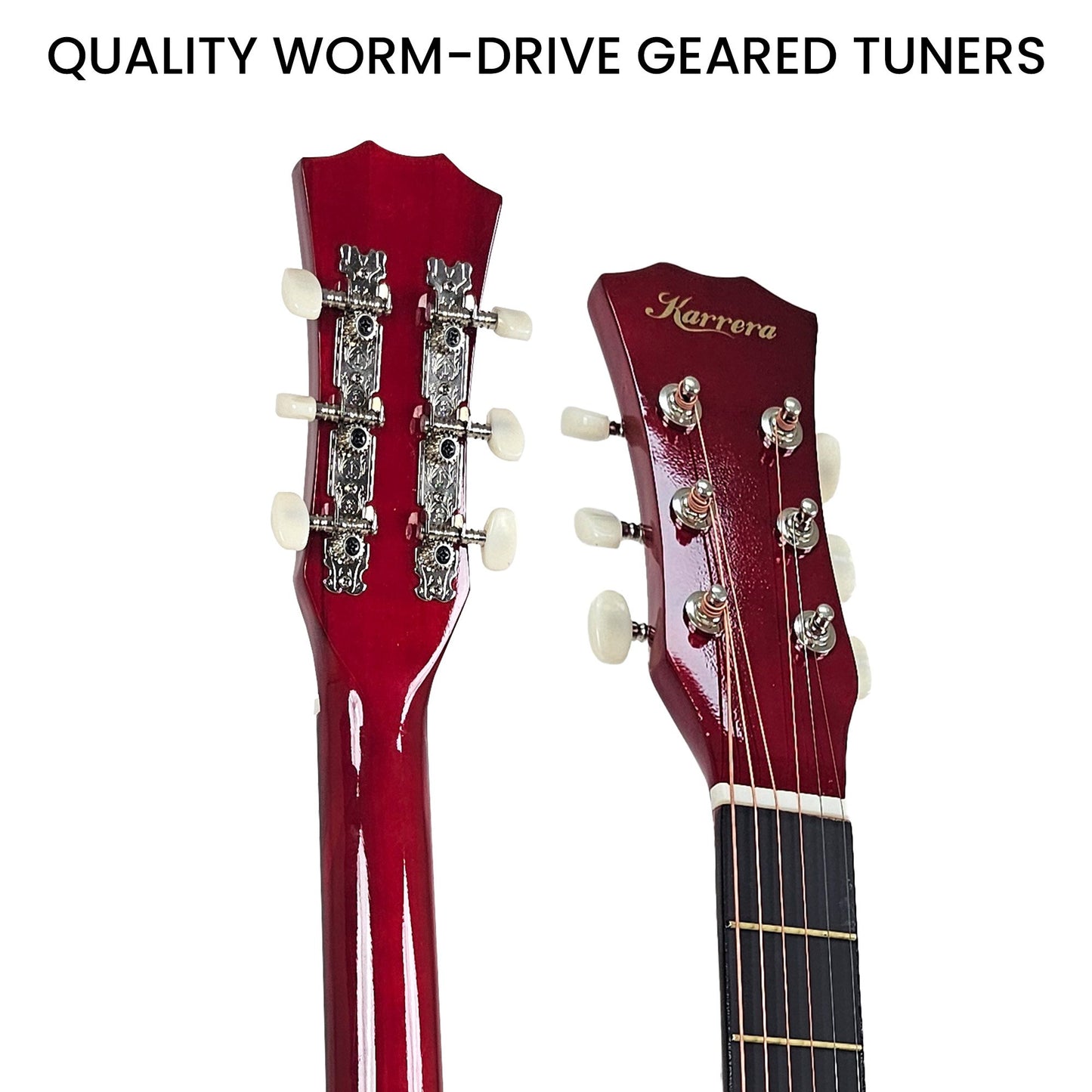 38in Pro Cutaway Acoustic Guitar with guitar bag - Natural