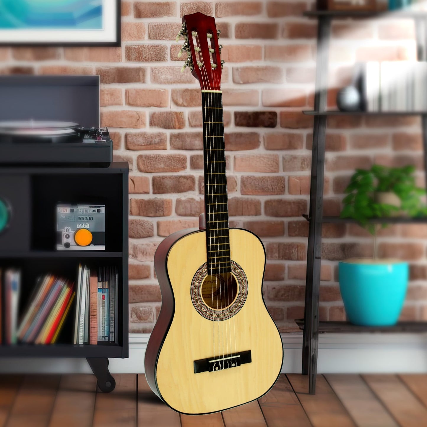 Childrens Guitar  Wooden Karrera 34in Acoustic - Natural