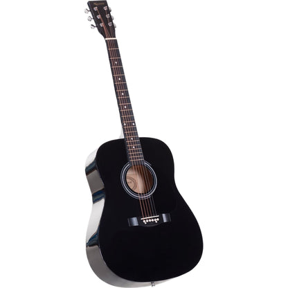 Karrera 41in Acoustic Wooden Guitar with Bag - Black