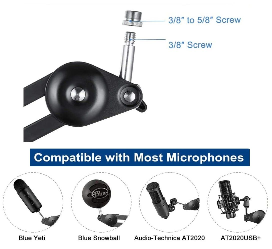 Heavy Duty Microphone Arm Microphone Stand Suspension Scissor Boom