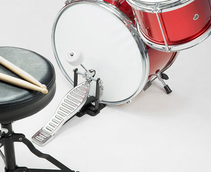 Children's 4pc Drum Kit Red – Karrera - Main Image