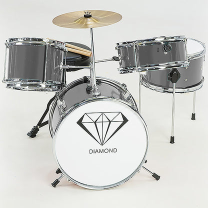 Childrens 4pc Drum Kit - Silver