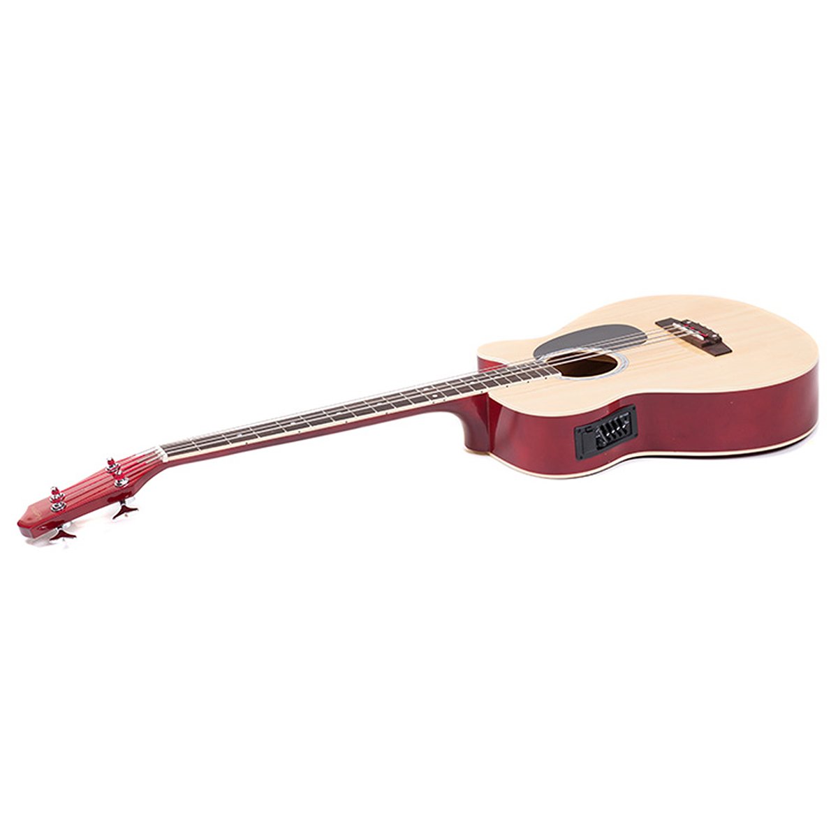 Acoustic Bass Guitar Karrera 43in with electric pickup - Natural