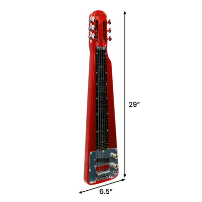 Karrera 6-String Steel Lap Guitar - Metallic Red